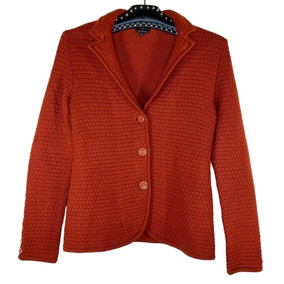 Talbots Petite Pure Merino Wool Three Button Front Blazer Petite - Picture 1 of 9